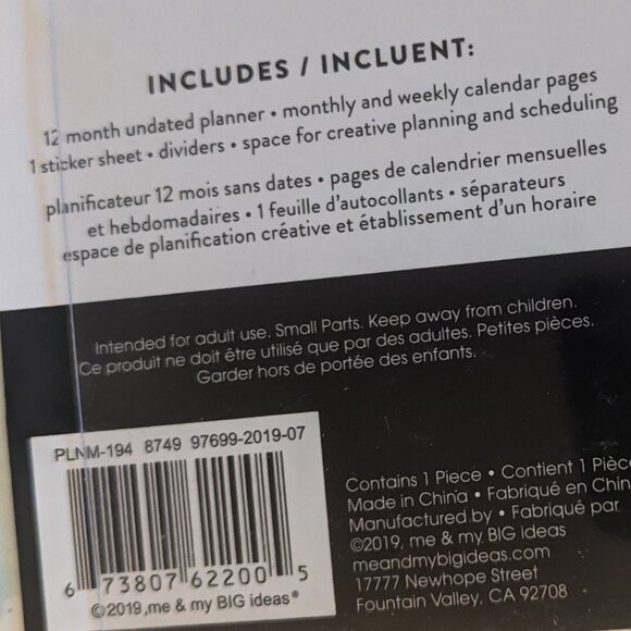 NWT Happy Planner Mini Undated Faith Butterfly Vertical 12 Mo Planner Christian - Picture 6 of 6